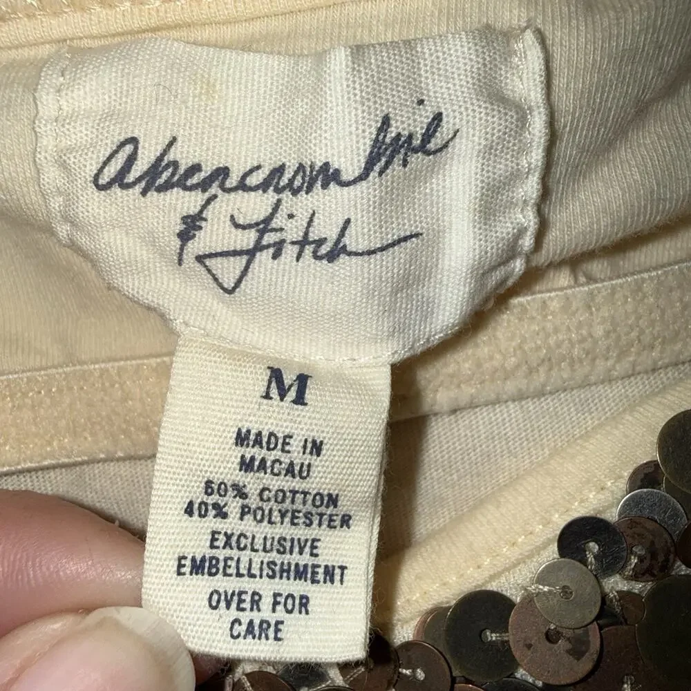*Abercrombie & Fitch Y2K Jean & Top 2 Pc Bundle* Sz 6 32x30 & M Tank EUC Curated - Picture 12 of 16